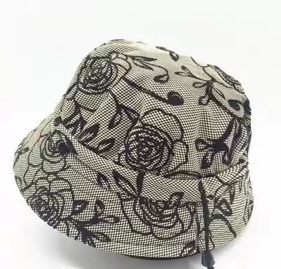 Double-sided fisherman hat lady summer wild man spring and autumn sun hat middle-aged sun hat