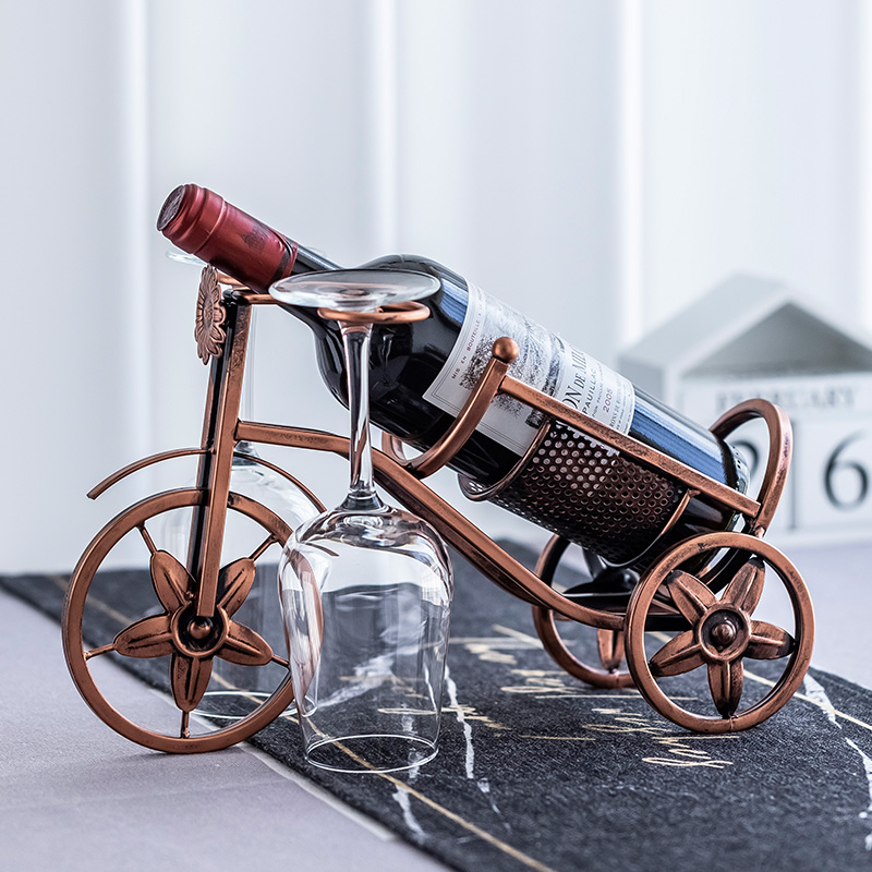 Red Wine Rack Swing Piece Wine Cabinet Decorations Living-room Hanging Cup Rack Wine Glasses Rack With Wine Glasses Red Wine Bottle Rack Pendulum modern-Taobao