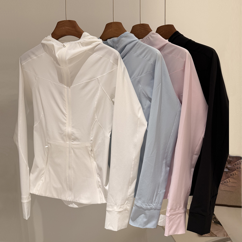 Lulu's Same Style Mistover Women's Skin Jacket, Sun Protection Clothing, Rainproof Outdoor Sports Yoga Quick-Drying Jacket, Windbreaker