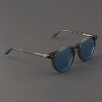 Серо -зеленая коробка+серо -зеленый край светло -голубой объектив