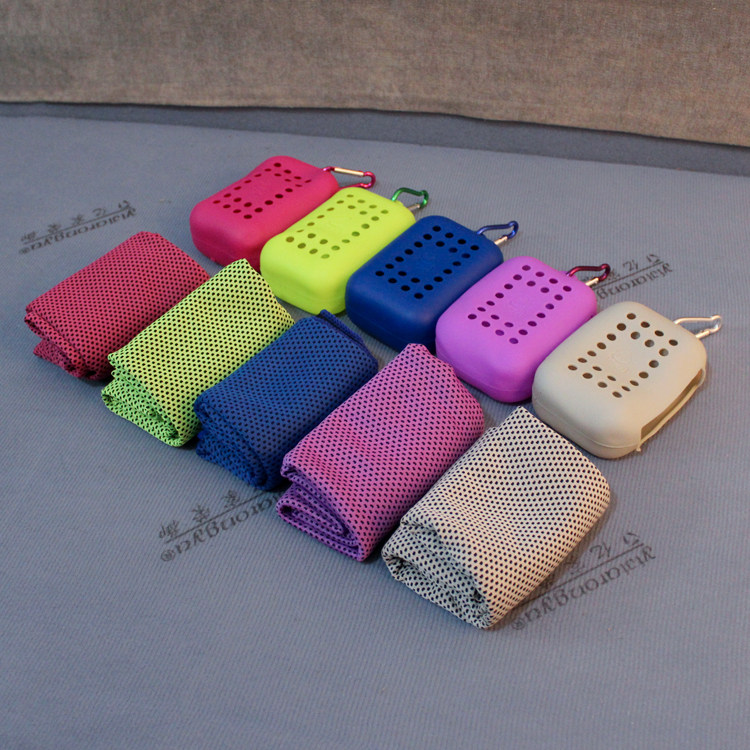 Export day single men and women cold feeling ice towel Running yoga fitness sweat wiping sports towel Quick-drying sweat-absorbing ice towel