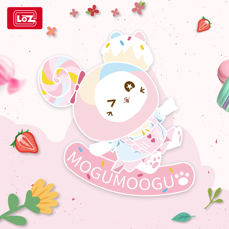 LOZ Lizhi cute moogu food cat series badge blind box brooch girl heart jewelry cute pendant