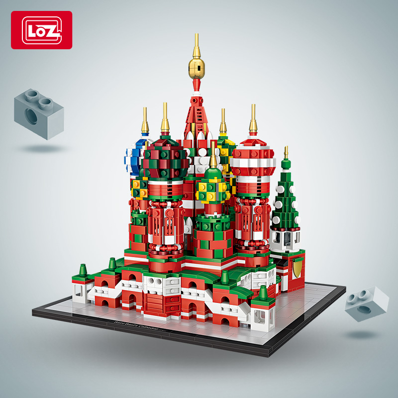 LOZ Lizhi Vasily Church Building Blocks Assembled Toys Boy Adult Three-dimensional Puzzle Intellect Brain