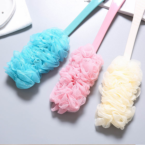 Bath ball, bath flower, back rub artifact, back rub bath brush, soft hair long handle bath brush, bubble large bath towel