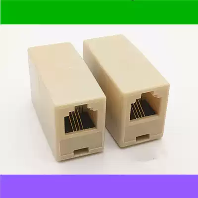 4-core telephone line docking head RJ11 straight-through head extension connector Telephone straight-through head 6p4c interface extension