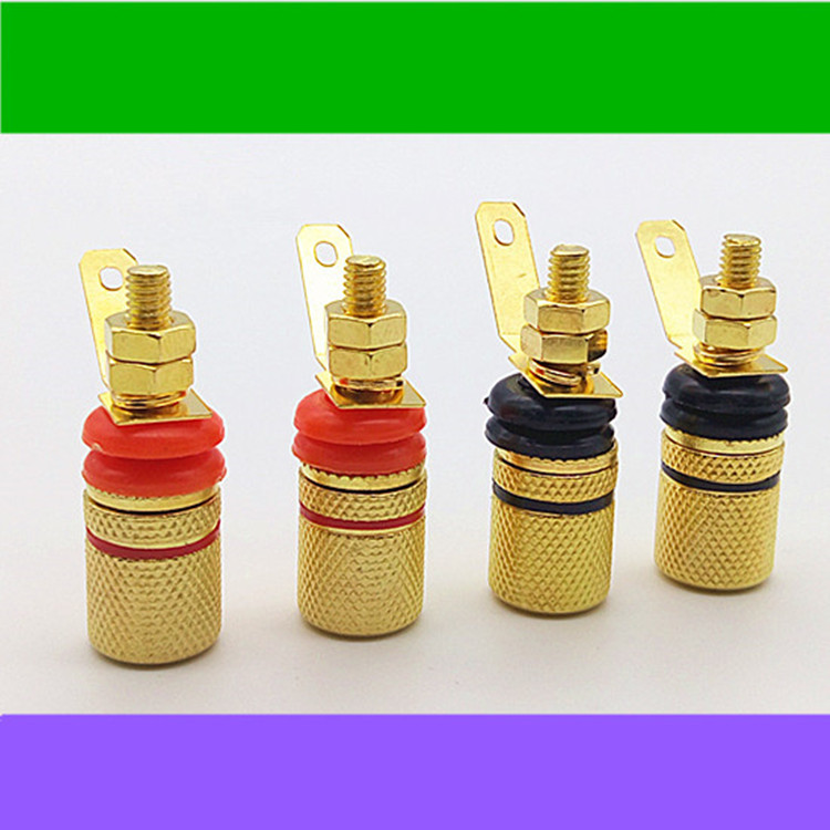Gold - plated terminal horn terminal column sound connecting column speaker terminal column Banana head socket Budyway