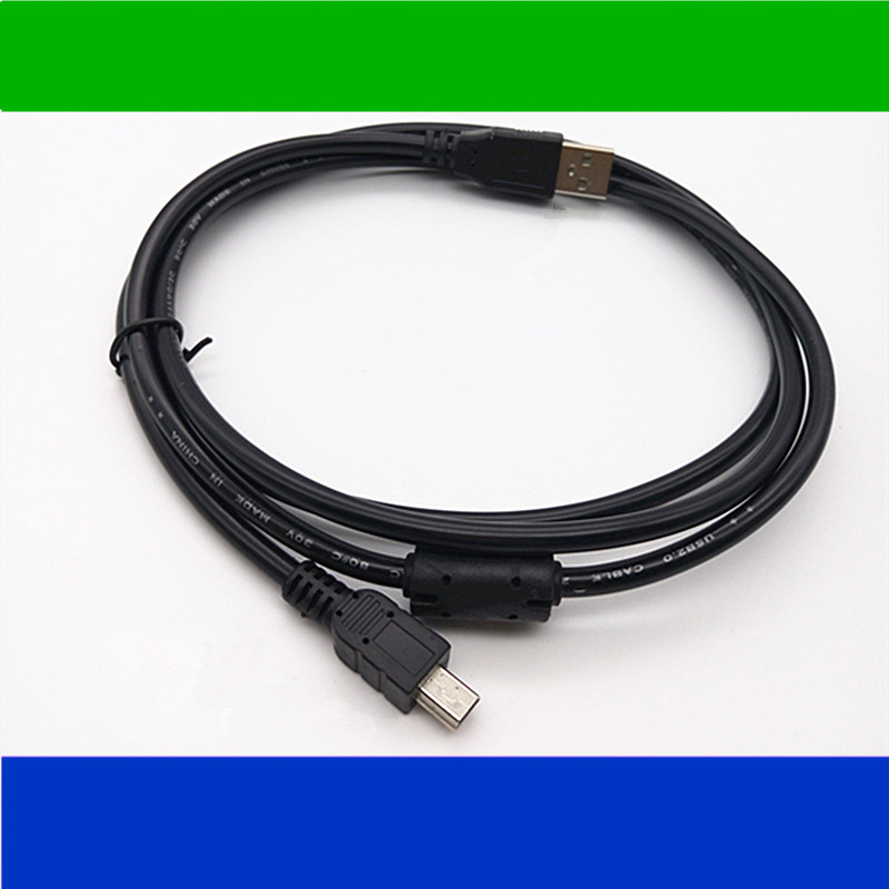 1 5 m black with magnetic ring USB swivel 5pinT type head T mouth mini mini 5p 2 0 data line