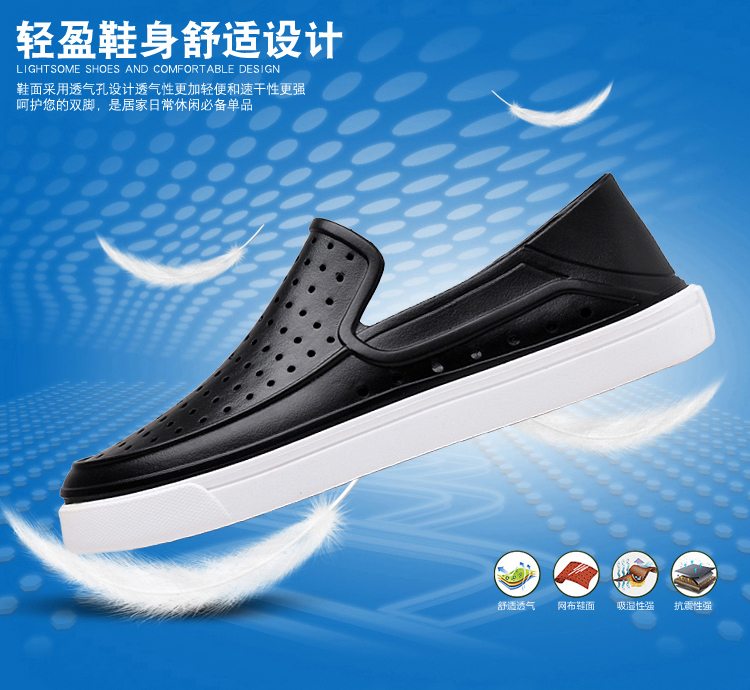 2017 mùa hè mới giày nam lỗ giày nam thoáng khí giày nam giày đi biển dép nam mùa hè giày thể thao nam adidas