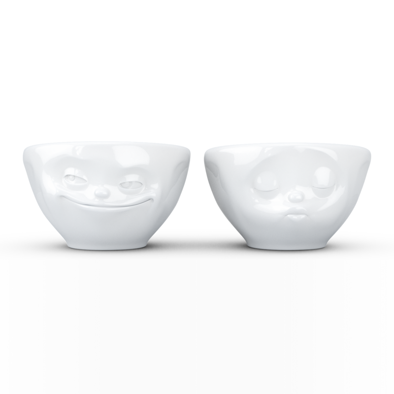 Germany Fiftyeight Tassen Cartoon bowl Expression bowl Cute bowl Matt bowl 2-piece set ceramic coffee bowl
