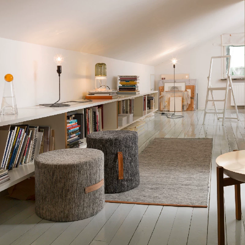[Швеция импорт Design House Stockholm Bjork Stool простой низкий стул для отдыха садовый табурет]