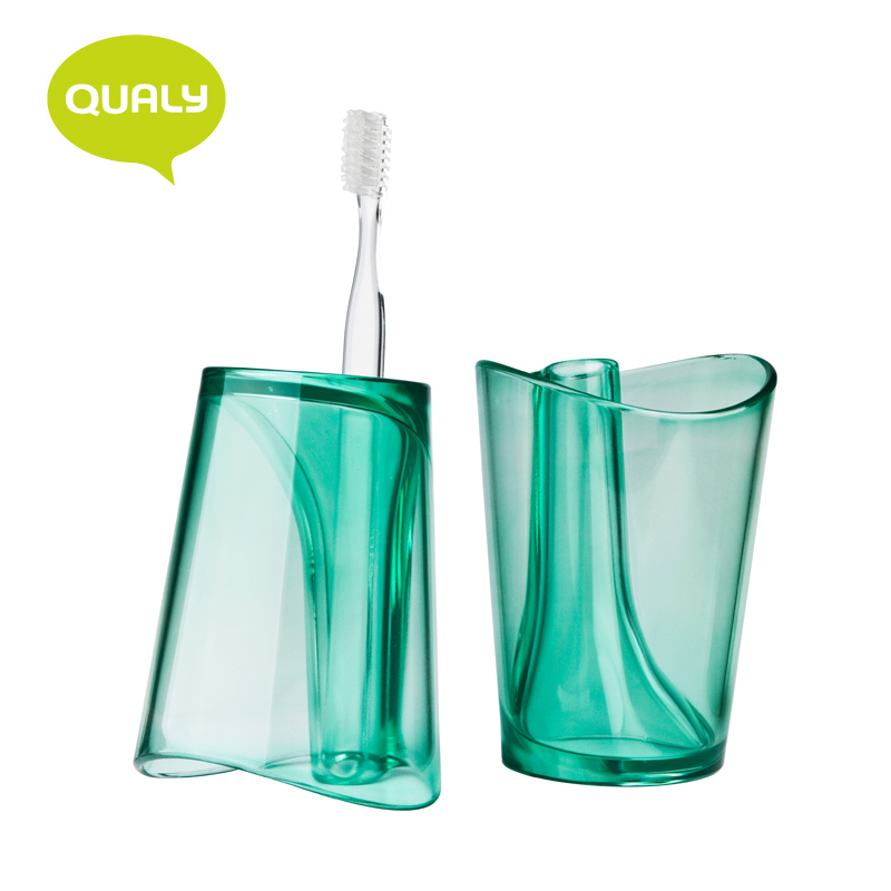 Thailand Qualy gargle cup creative double-sided flipping can be used mouthwash cup toothbrush cup lovers cup water cup