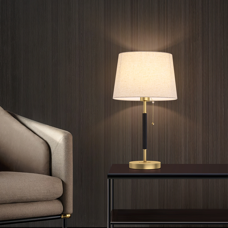 Table Lamp Nordic Post-Modern Light Luxury Personalized Creative Designer Hotel American Style Decoration All-Copper Bedroom Bedside Lamp