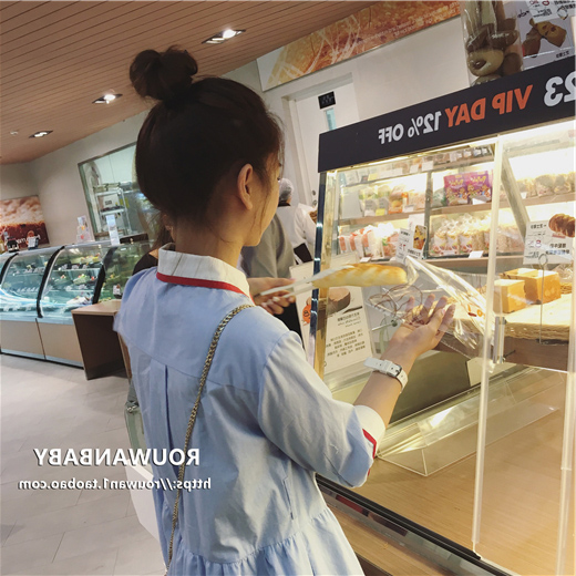 VK旗艦店 韓國學院風襯衫條紋素色顯瘦長袖洋裝