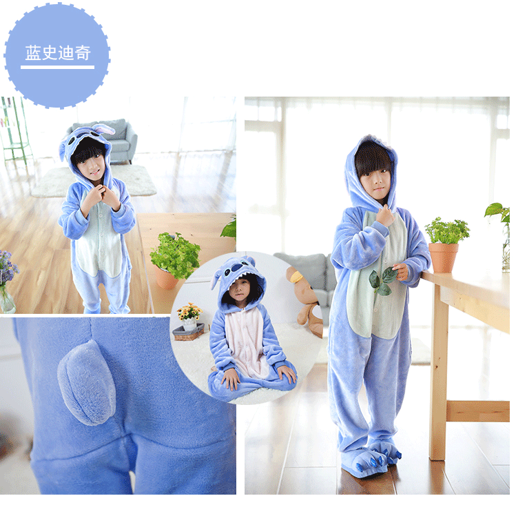 Mùa thu và mùa đông phim hoạt hình động vật khủng long trẻ em Pikachu đồ ngủ một mảnh flannel toilet phiên bản bé quần áo dài tay shop quần áo trẻ em đẹp