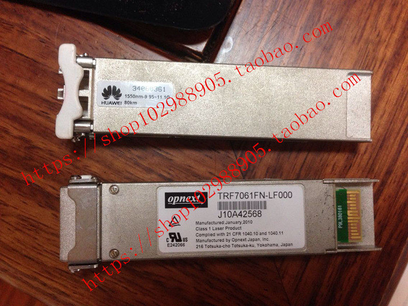 Original installation of the OPNEXT TRF7061FN-LF000 XFP-10G-1550NM-80KM module