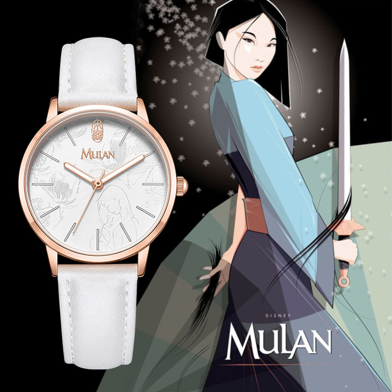 Disney Watch for Women, Student Model 2026, Mulan Design, Suitable for Middle and High School Girls, Mechanical Ladies' Watch