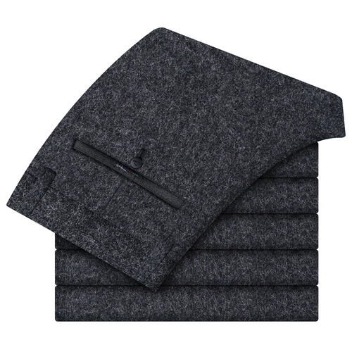 Мужские зимние шерстяные штаны, облегающий крой