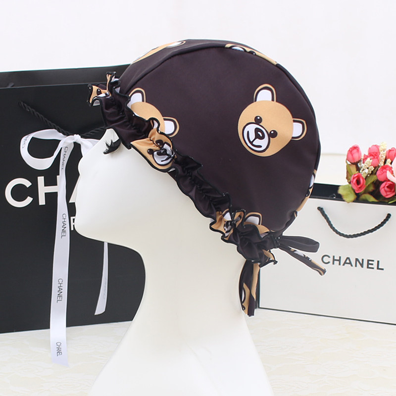 Swimming cap Women's long hair special not Leehead cute Korea Japanese Japan Ensemble with a small Head circumference Ladies print Tide Cloth