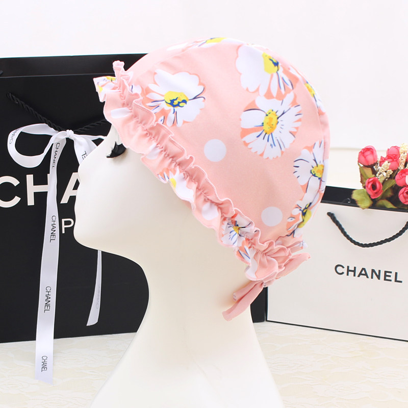 Swimming cap Women's long hair special not Leehead cute Korea Japanese ensemble with a small large head surrounding daisy to become a crowd of cloth