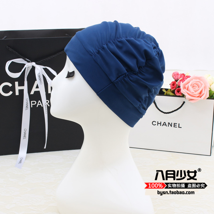 Mũ bơi nữ tóc dài Thời trang Hàn Quốc dễ thương dành cho người lớn tăng độ nóng mùa xuân 	nón bơi intex	