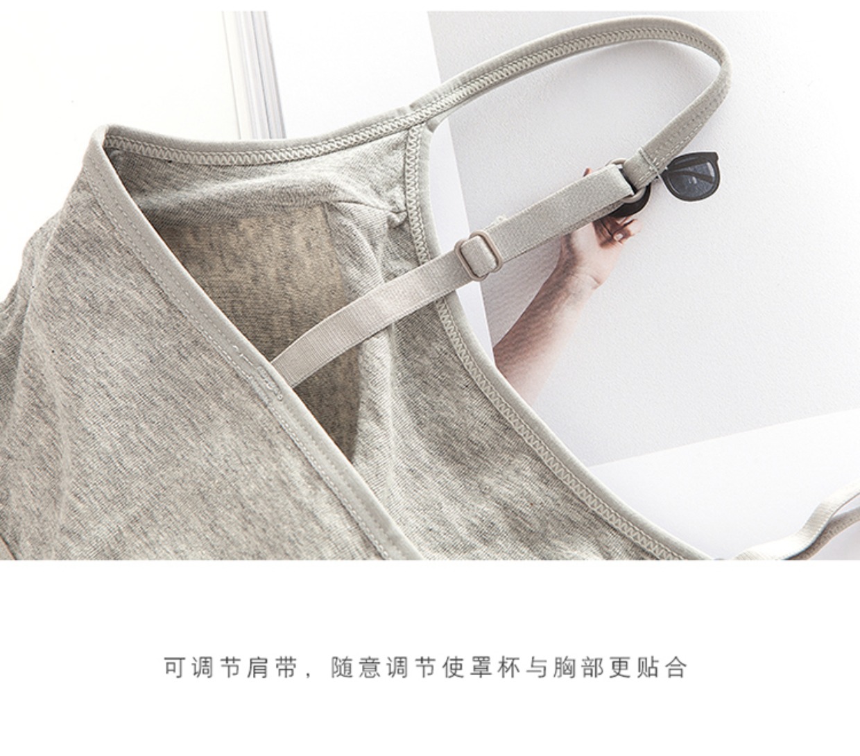 Cotton đai ngực pad yếm nhỏ không có vòng thép áo ngực đáy quấn ngực đồ lót ngắn mùa hè mỏng phần ống hàng đầu nữ - Ống áo bra mặc với vest