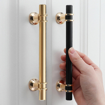 Cabinet door handle wardrobe golden black light luxury New Chinese Nordic minimalist cabinet drawers cabinet door handle single hole