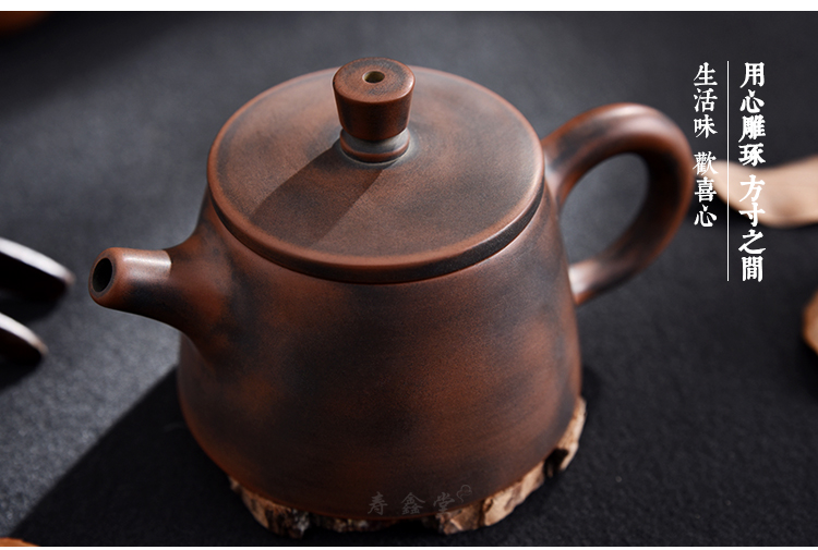 Shou Xin Tang Authentic Qinzhou Mud Xing Tao thủ công ngày vào thùng Kimu thay đổi lò nung văn phòng hộ gia đình Puer bộ trà bình hãm trà