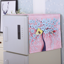 Refrigerator towel cover cloth double door single door dust towel cover decorative storage pocket washing machine sunscreen European modern