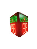 Three-sided 24-second sign basketball game electronic countdown sign all-metal 24-second countdown timer