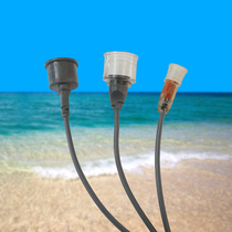 Aquarium fish tank lamp holder accessories T5 T8 waterproof lamp foot fluorescent lamp lamp holder rubber lamp cover lamp cover joint