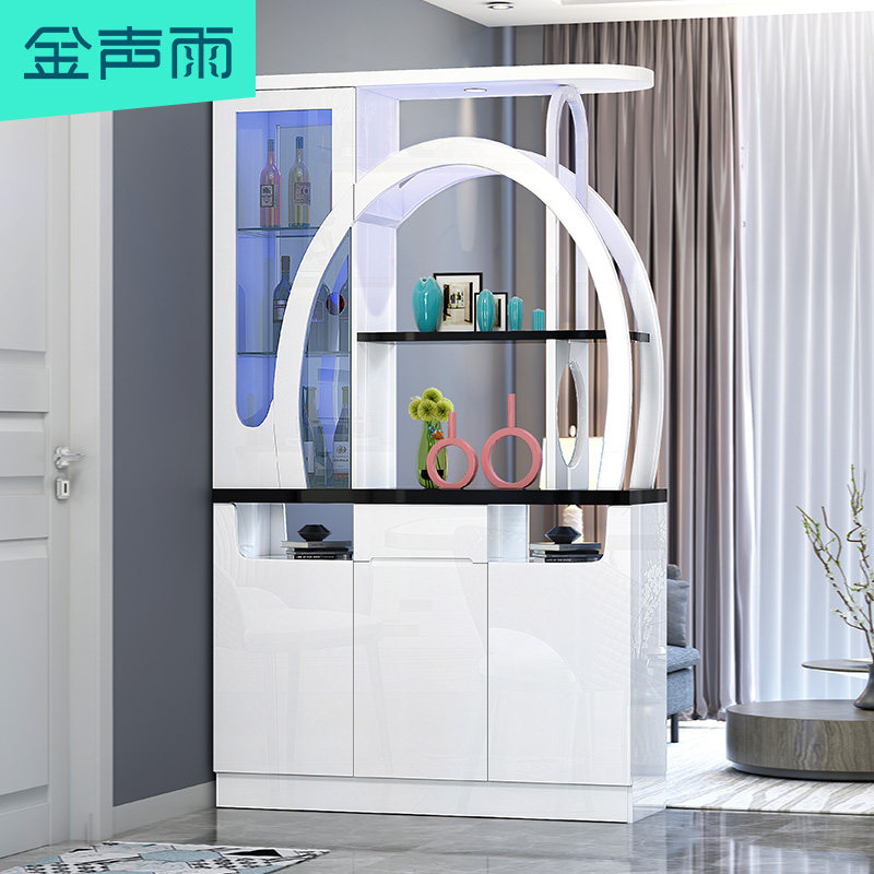 Gold sound Rain Living room Double-sided incoming door DOOR XUAN CABINET SHOES CABINET INTEGRATED MODERN BRIEF ABOUT PARTITION CABINET WINE CABINET DOOR HALL SCREEN CABINET