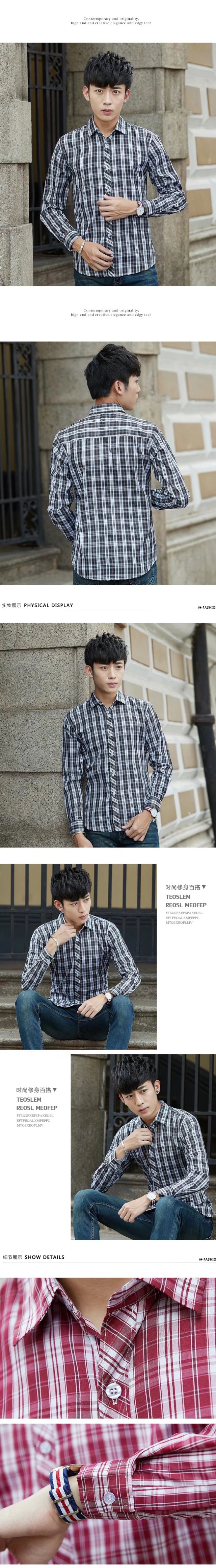 Thanh niên thời trang dài tay áo sơ mi nam in mới Slim áo sơ mi sinh viên xu hướng cá tính trắng inch linh sam nam mùa xuân áo sơ mi cộc tay