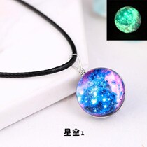 Jewelry luminous stone men send sister personality twelve constellation necklace Female Scorpio Leo Taurus cheap
