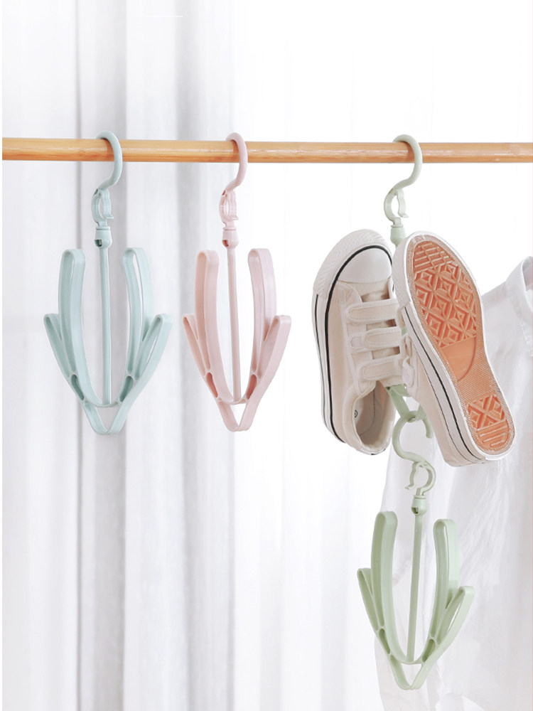 Drying hanger shoe rack hook sandals slippers hanging shoe rack outdoor sunbathing shoe rack window hook artifact