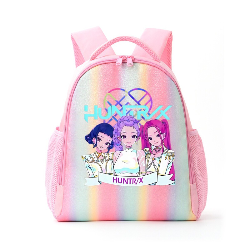Trendy K-Pop Demon Hunter Girls' Group Children's Backpack Elementary School Rainbow School Bag Children's Backpack Travel Backpack
