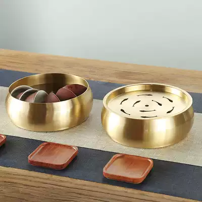 Pure copper large tea washing pen washing kung fu tea set water Water Water tea tray tea plate tea ceremony all copper zero with extra extra large dry bubble table