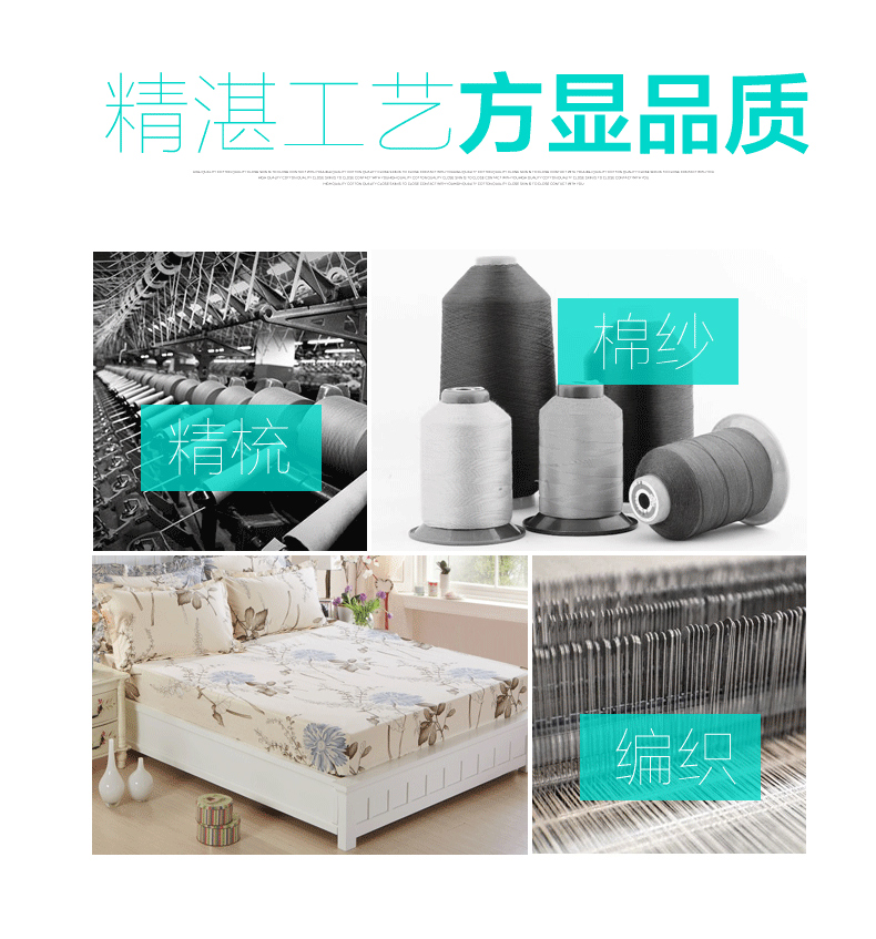 Giường cotton Yihuang Tấm trải giường dày chống trượt đơn 1,5 / 1,8m Giường gạo Simmons bọc nệm ga trải giường chun đẹp	