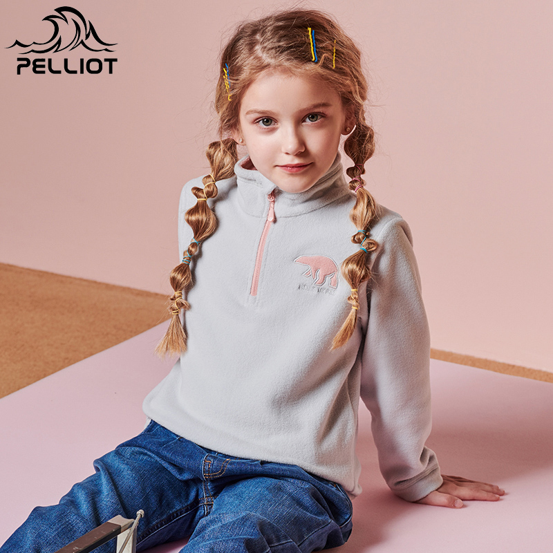 Burhy and children's clothing children's clothing boy girl 2020 new autumn clothing headgear sweatshirt CUHK children catch suede clothes