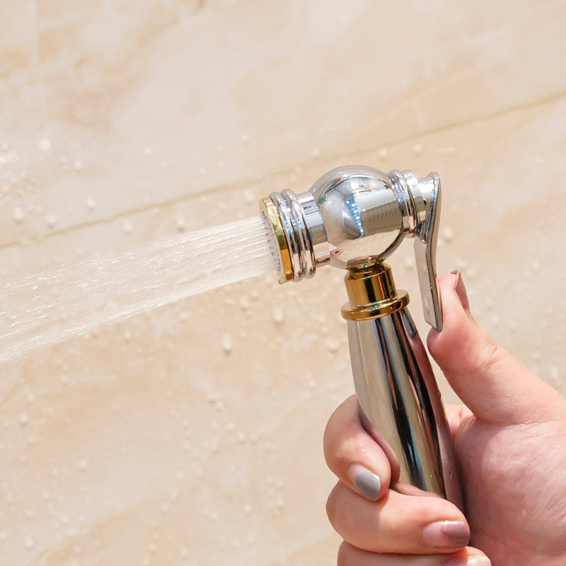 [USD 27.44] Full copper into and out of the toilet spray gun partner