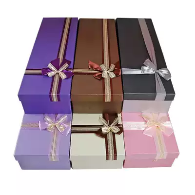 Love heart Cross knot gift box golden honey flower packaging gift box rectangular flower box floral material