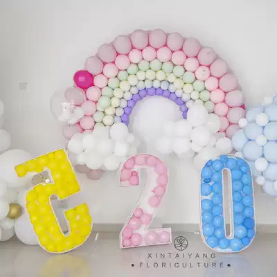 Matte color balloon pole cap transparent bobo ball thickened round wedding decoration Birthday party scene decoration