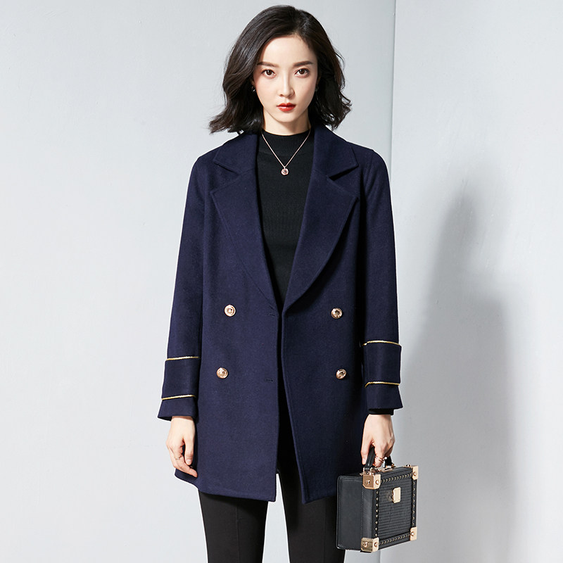 Thickened Professional Dress Women Wool Coat 2023 Winter in long style wool Great Coat Loose Casual Suit Blouse-Taobao