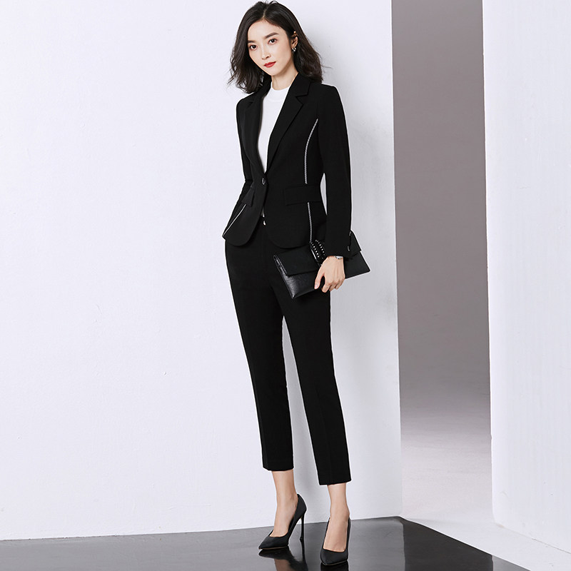 Career suit women's suit 2023 Spring and Autumn temperament business commutes high - end suit dress girl Ol fashion work clothes