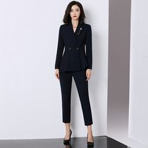 High-end professional clothes womens suits fashion long sleeves temperament dress womens president British style ladies ol suit work clothes