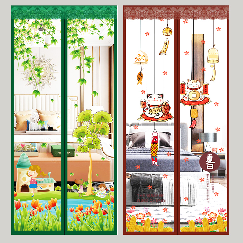 Magic anti-mosquito door magnetic veil door magnetic screen window curtain summer mesh curtain household upscale bedroom severance self-absorption magnet