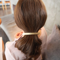 Korean simple Net red hairclip spring clip hair accessories female temperament Joker elegant horsetail clip top clip headgear hair card