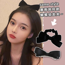 Japanese simple bow hair clip Cute three-dimensional top clip Hair clip bow hair circle Korean hair accessories headdress