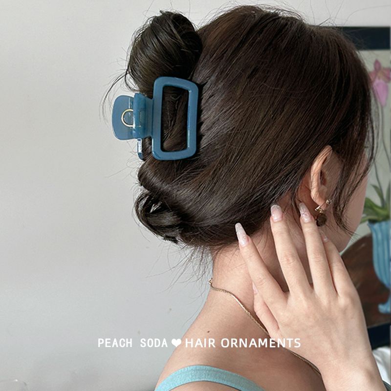 Hair Volume Is Low to Moderate, the Clip Holds Tightly, Square Hair Clip for the Back of the Head, Medium Size, ins Hair Clips, Shark Clip Hairpin