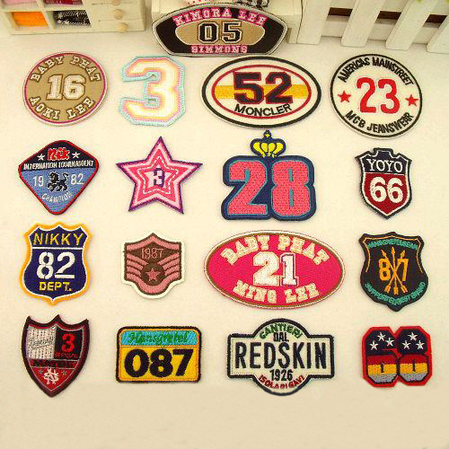 164 Fabric Stickering With Personality Patches Clots Campus Wind Sleeves Chest Badge Clothing Accessories Embroidered digital badges