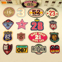 164 Cloth patch personality patch patch campus wind sleeve badge Clothing accessories embroidery can be ironed digital badge